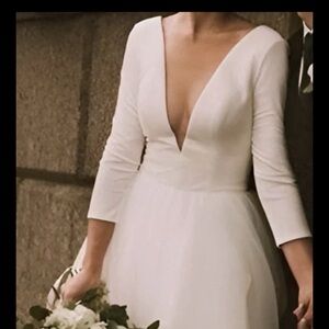 Elegant White Wedding Dress sz.12 ivory
